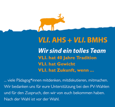 Überzeugender Erfolg bei den Personalvertretungswahlen in den Vorarlberger Höheren Schulen für die parteiunabhängige Vorarlberger Lehrer*innen Initiative (VLI)