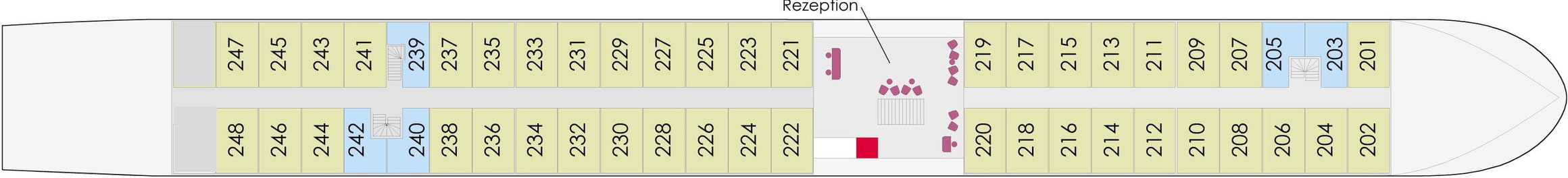 MS Albertina Mitteldeck