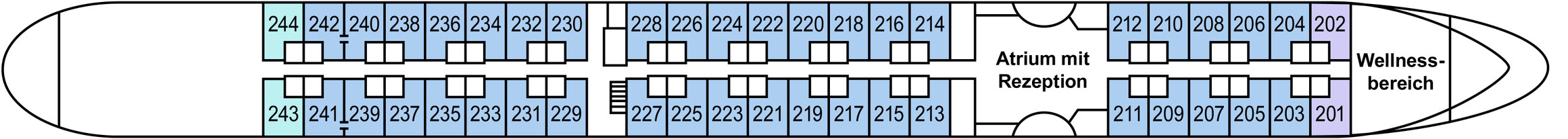 DCS Amethyst Oberdeck