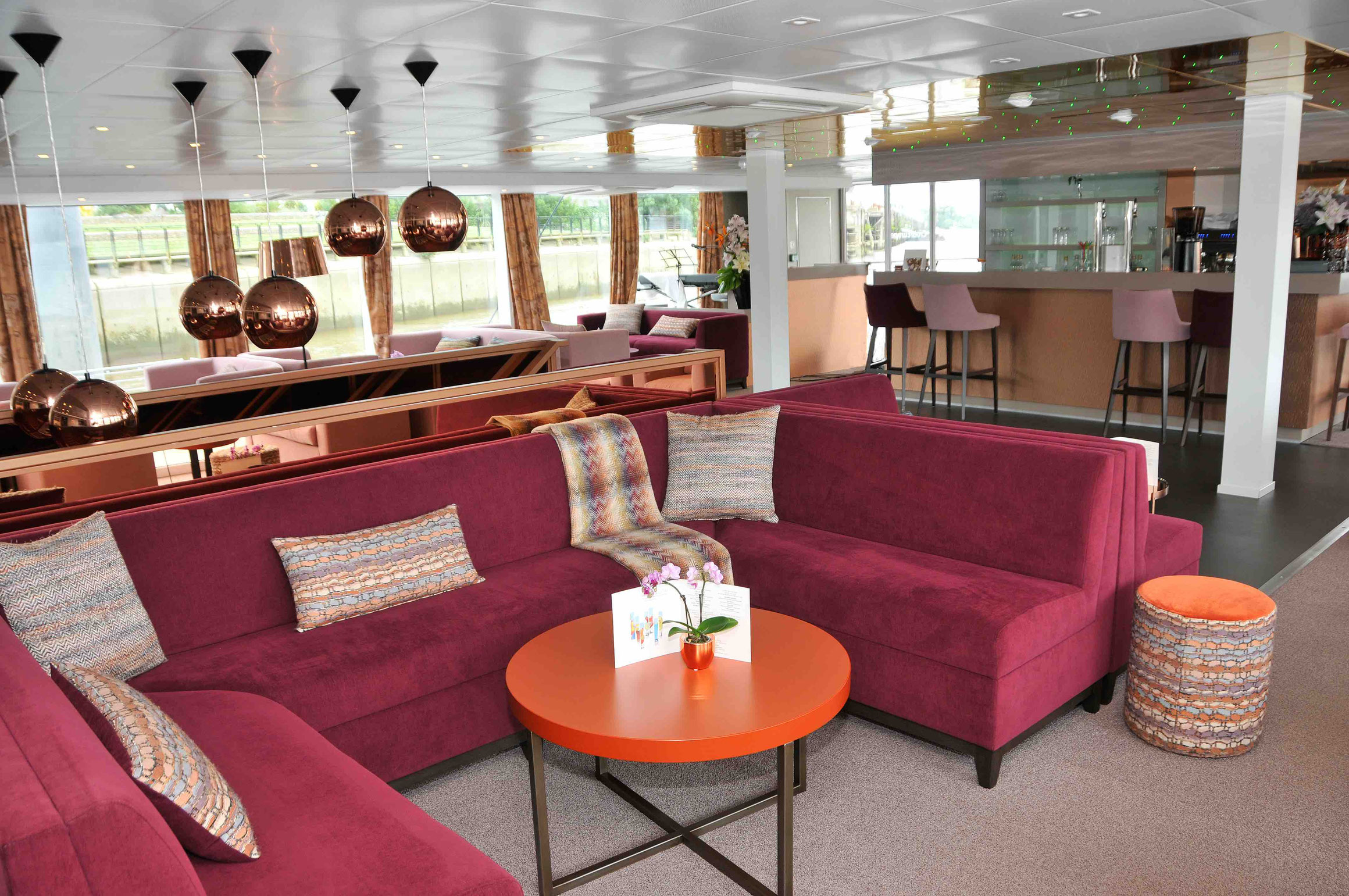 MS Loire Princesse Lounge mit Bar