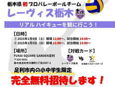 レーヴィス栃木 無料招待