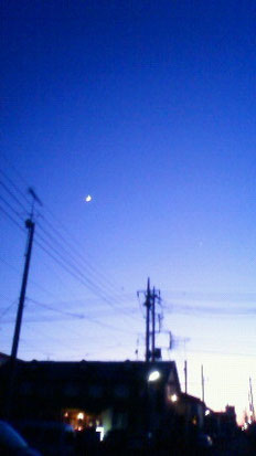 帰宅途中の夜空