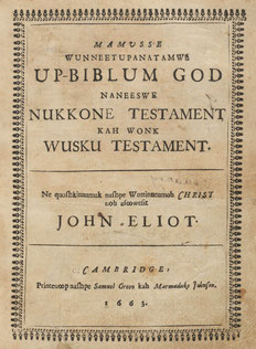 Eliot Indian Bible 1663 online facsimile