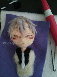 羊毛フェルト 作り方 刀剣乱舞 鳴狐