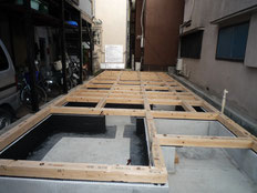台東区 木造3階建て耐火建築物 土台引き画像5