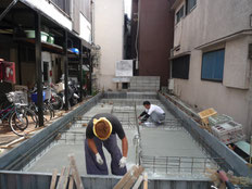 台東区 木造3階建て耐火建築物 基礎工事画像5