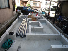 台東区木造3階建て耐火建築物 屋外給排水工事画像1