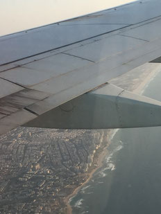 Anflug auf Tel aviv