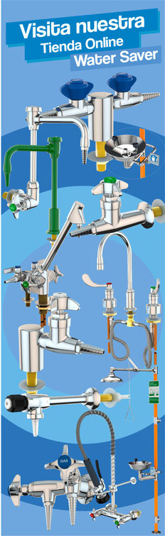 water saver, llaves para laboratorio, muebles para laboratorio, regaderas de emergencia, llaves para laboratorio en querétaro, llaves de gas para laboratorio, llaves de agua para laboratorio