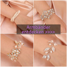 Armband Perlen Strass Blumen Braut Armband Silber Rosegold Gold Vintage Brautschmuck Armband Braut Schmuck 