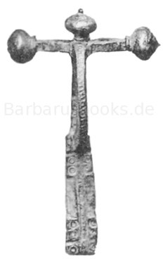 Römische Fibel, 9,3 cm. Fundort bei Andernach. Museum Bonn. Erz.