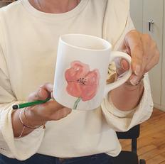 Atelier peinture sur céramique Pascale B.