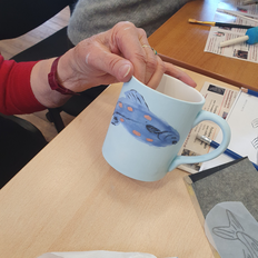 Atelier peinture sur céramique Pascale B.
