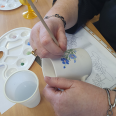 Atelier peinture sur céramique Pascale B.