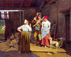 "Amonestación materna", Ferdinand Georg Waldmüller