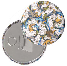 Flaschenöffner  Flaschenöffner-Rückseite mit Neodym-Magnet  59 mm  Florentiner Papier Antique