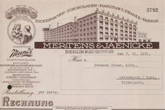 Briefkopf von Mertens & Jaenicke