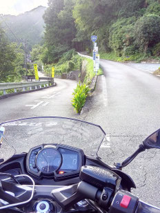 右が国道。左の生活道路のほうが立派