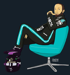 Lewis Hamilton by Muneta & Cerracín