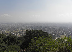 Aussicht von der Swayamunath Stupa über Kathmandu