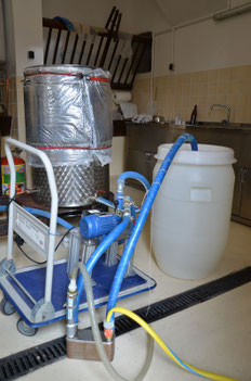 refroidissement du moût.Brasserie artisanale de saint Genix sur Guiers 
