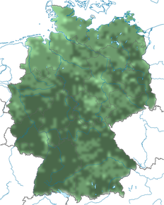 Karte zur Verbreitung des Kleibers in Deutschland