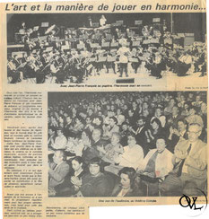 Lens Orchestre à Vents Harmonie Municipale concert article de presse journal
