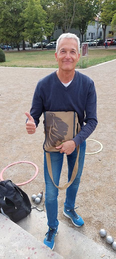 Wenn das nicht die richtige Tasche für den Löwenwall ist. Bernd war zum zweiten Mal dabei und holte Platz 4