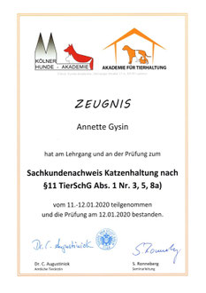 Bild: Sachkundenachweis