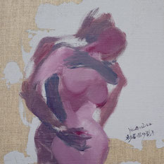 被吞噬的影子 LONELY SHADOW 40X40CM 布面油画  OIL ON CANVAS 2012 (收藏于日本 COLLECTED IN JAPAN)