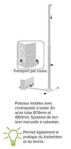 volley poteaux mobiles