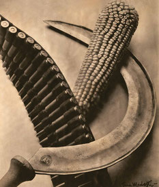 Tina Modotti, Sickle, Carttridge Belt and Corn Cob, 1927 