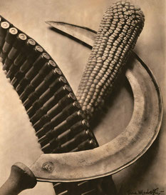 Tina Modotti, Sickle, Carttridge Belt and Corn Cob, 1927