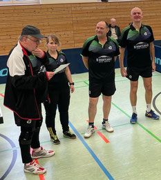 v.l.n.r. Jürgen Düring, Nicole Sooth, Axel Kischel, Göran Voigt