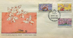 About Jesus Christ; The Good News of Great Joy that Christ is Born on Cocos Islands' First Day Cover of 1981