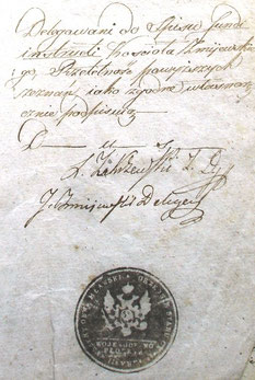 Dokument podpisał m. in. Jan Żmijewski z Korzybia – Wójt Gminy Olszewa Tosiów
