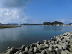 遠賀川河口堰下流　江川河畔公園周辺