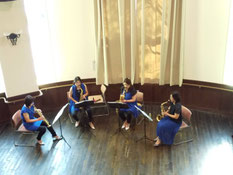 地域交流：サックス演奏