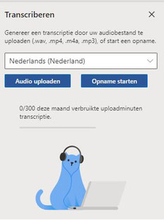 Transcriptie van je audiobestanden