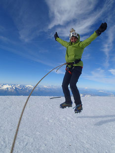 C'est la mode! Le saut de Caroline à 4810 m