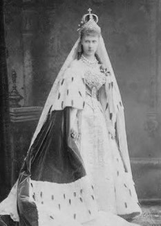 Blanca de Orleans en su boda (1877).
