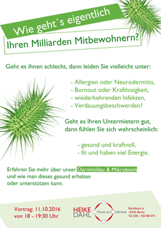 Darmmikobiom Darmgesundheit Vortrag Berlin Probiotika Kinder