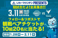 京都府無料招待 - 京都ハンナリーズ 観戦チケットプレゼント