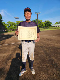 打撃賞：横浜港南クラブ、西江俊哉選手 