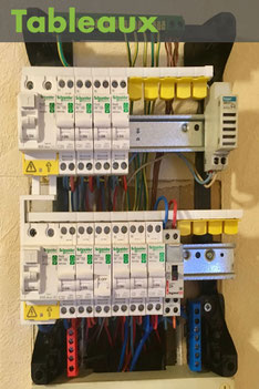 Tableau électrique après mise aux normes en vigueur (NFC 15-100) à Albertville, réalisé par Arnaud, électricien 