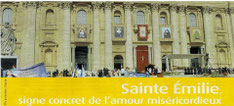 Sainte Emilie, segno concreto dell'amore misericordioso di Gesù Risorto