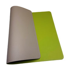 Leder Tischsets taupe gruen doppelseitige Verwendung