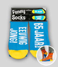 Funny socks - 65 jaar € 7,95