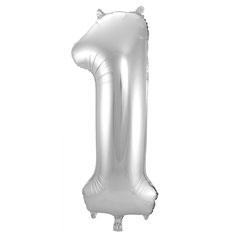 Folieballon Zilver 1 € 3,99 86cm