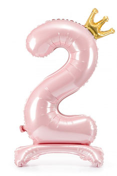  Staande folieballon kroon roze €8,35 ca. 84 cm